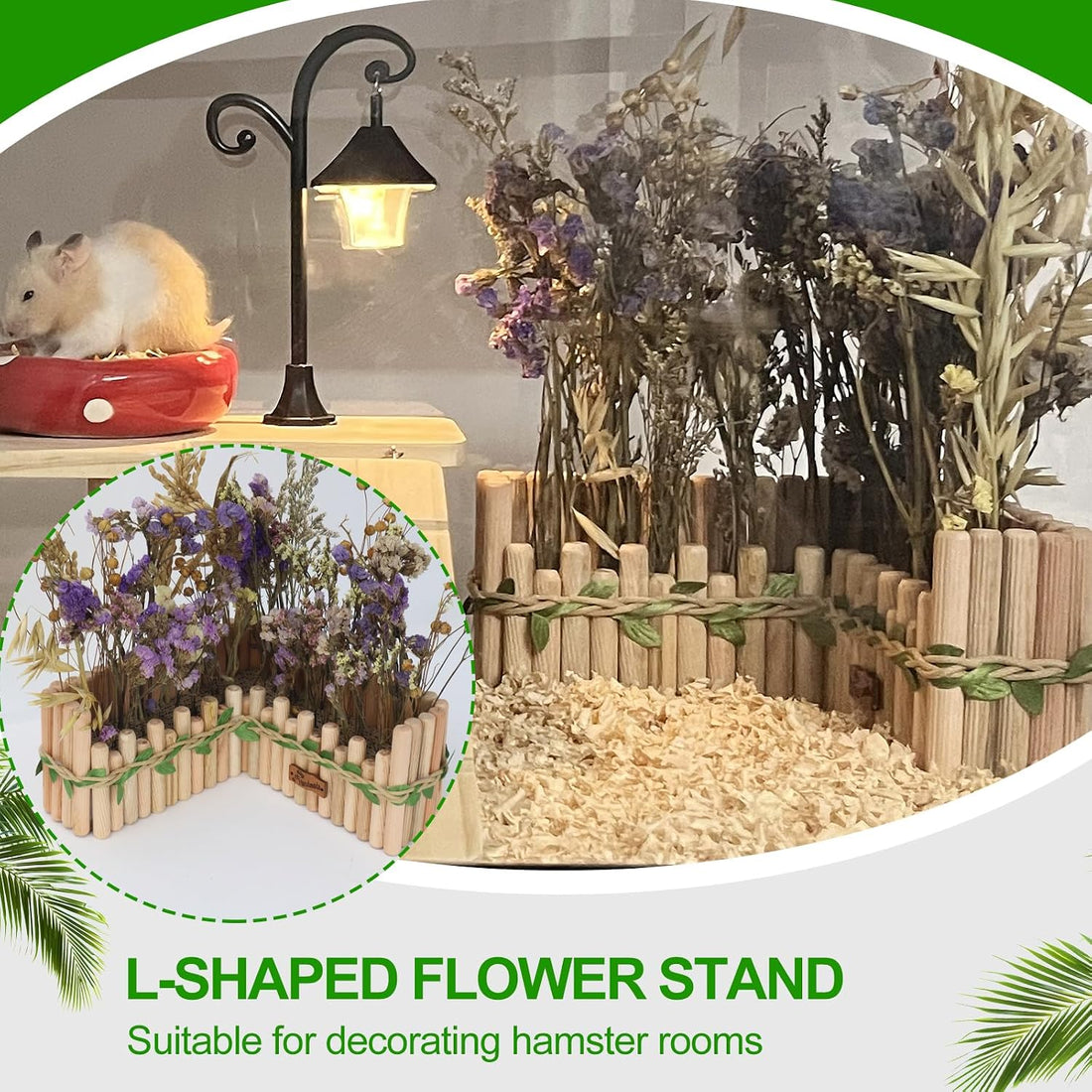 Hamster Cage Sprays Flower Foraging Holder