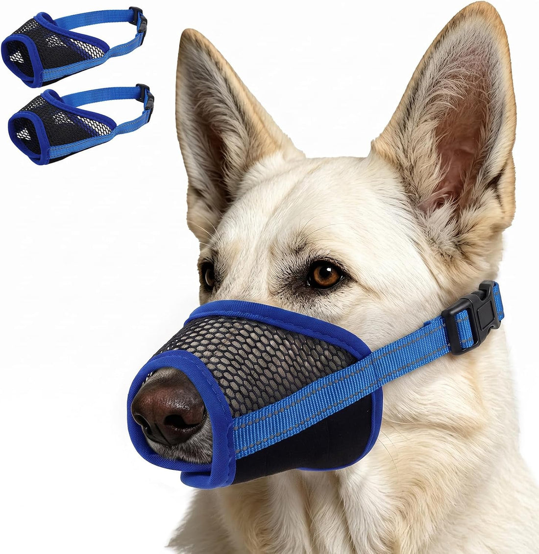 MIGOHI 2 Pack Dog Muzzle for Small Dogs,Soft Breathable Mesh