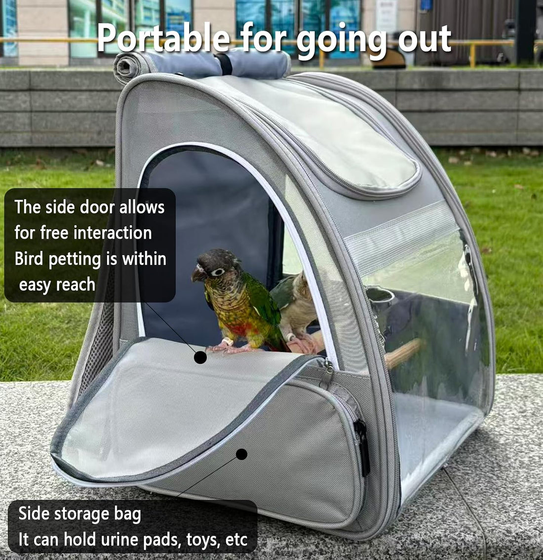 Bird Carrier,Travel Bird Cage,Bird Backpack for Small Birds
