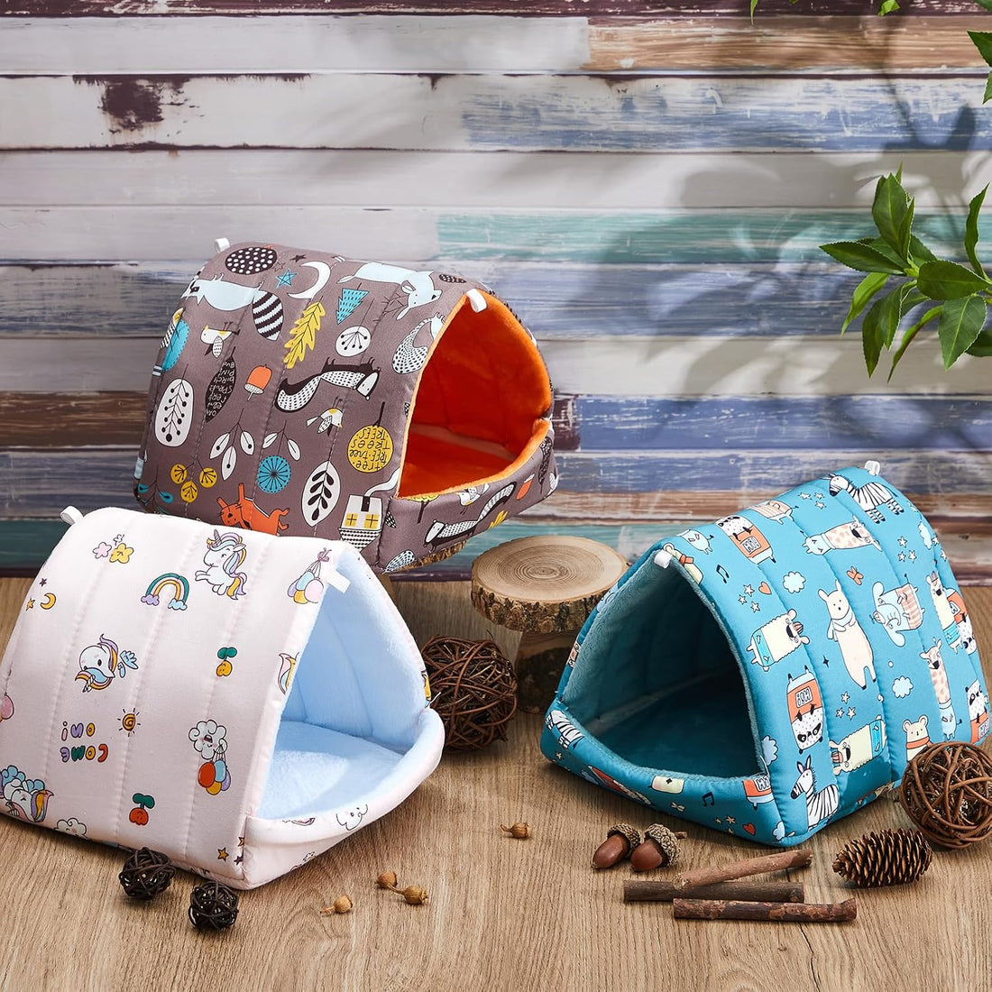 Cinnvoice Guinea Pig Hideout Bed Washable House Cage