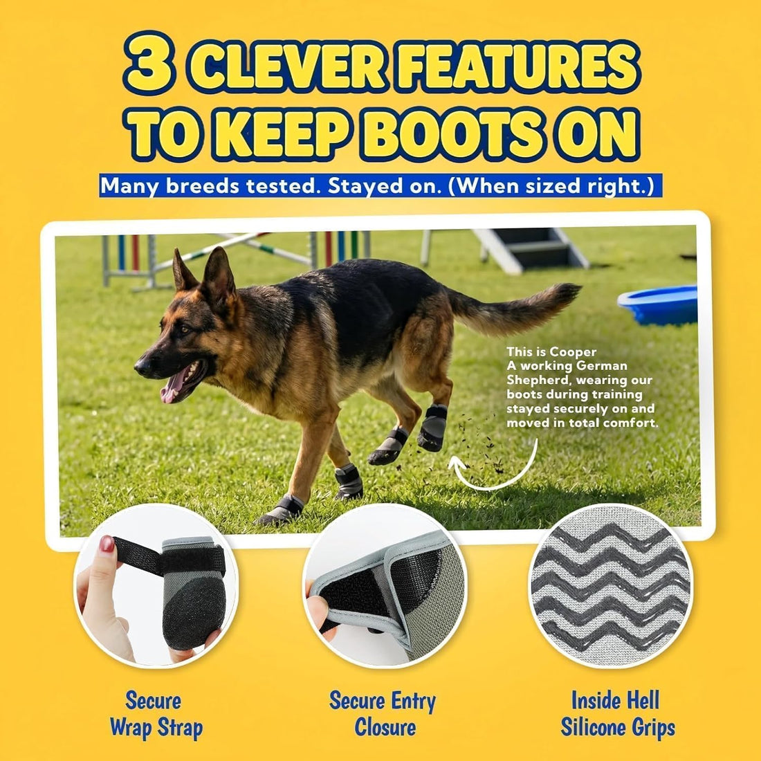 Super-Grippy, Comfortable Sole Dog Summer Shoes for Hot Pavement