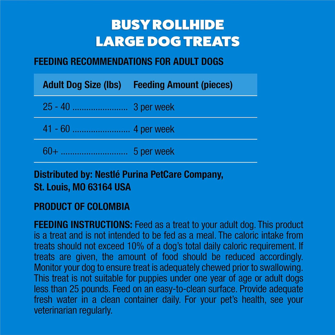 Purina Busy Rawhide Small/Medium Breed Dog Bones, Rollhide