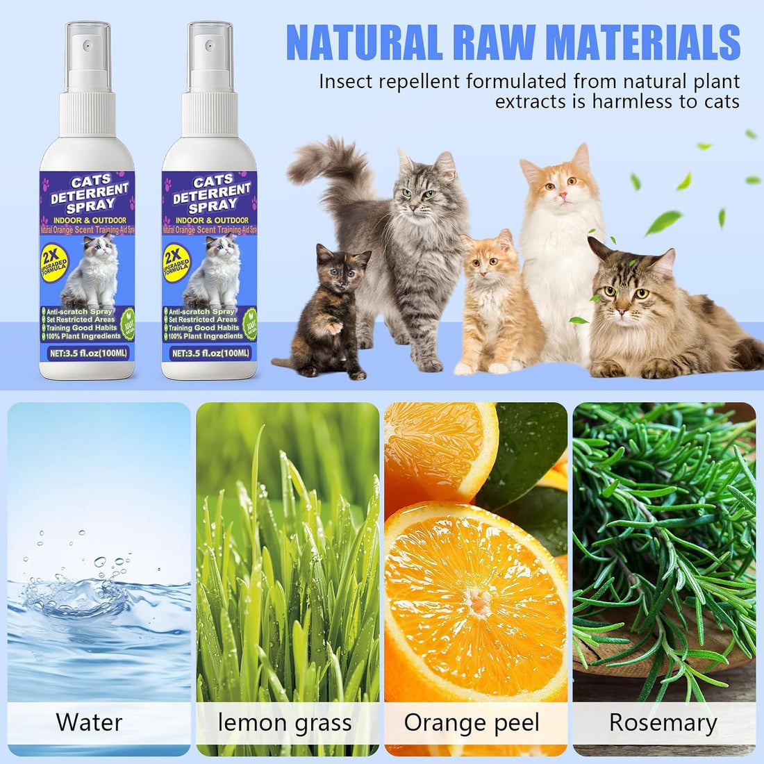 Cat Deterrent Spray 2 Pack, Anti-Scratch & Marking Training Aid