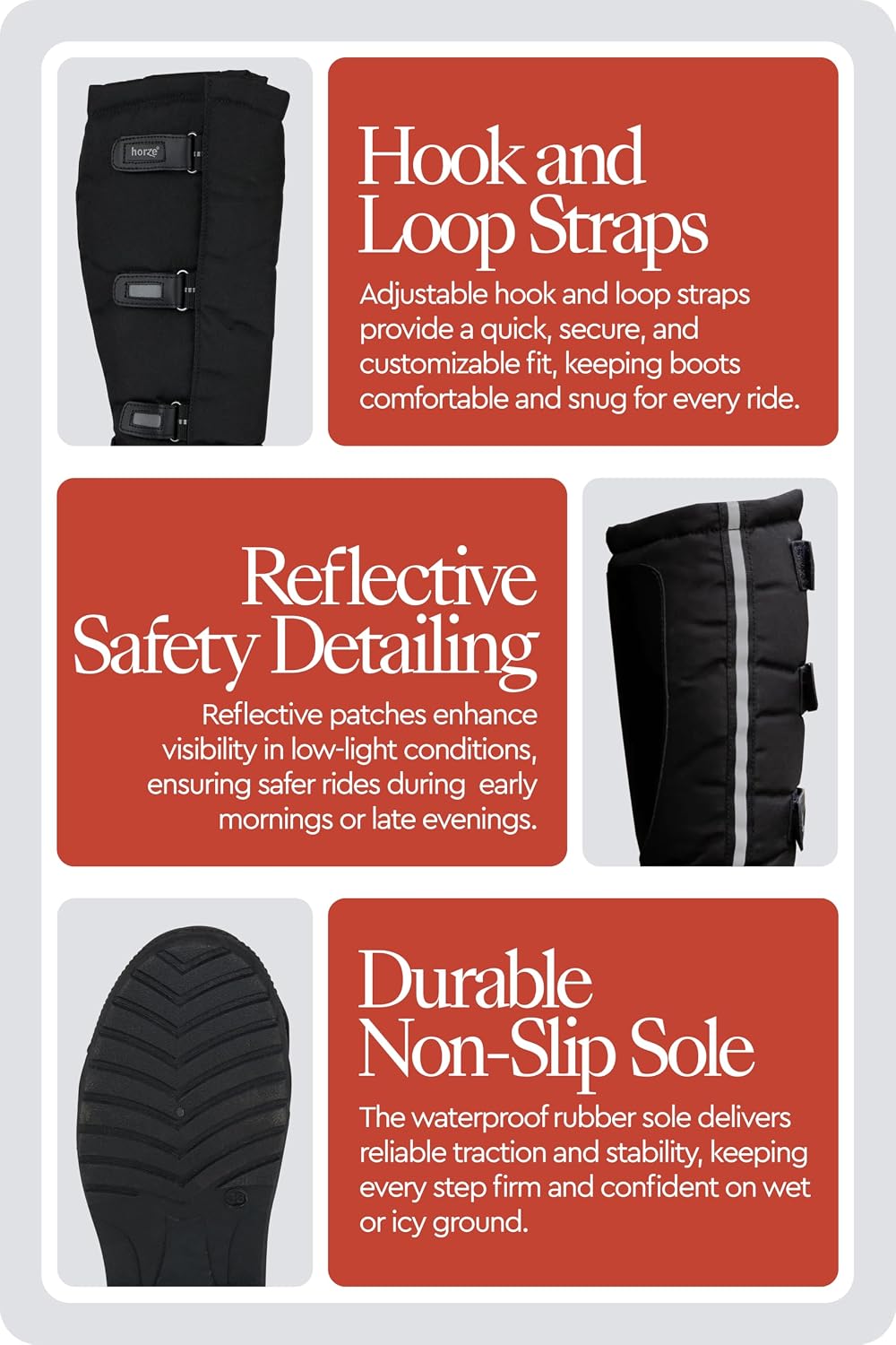 HORZE Womens Polar Thermo Equestrian Tall Boots