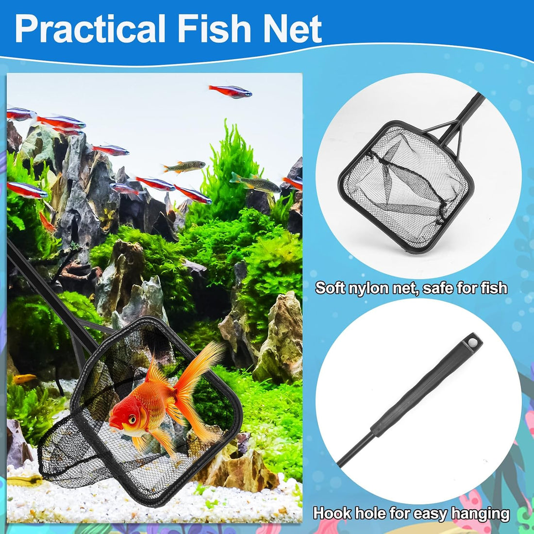 Fish Tank Cleaning Kit Set of 4 Pieces