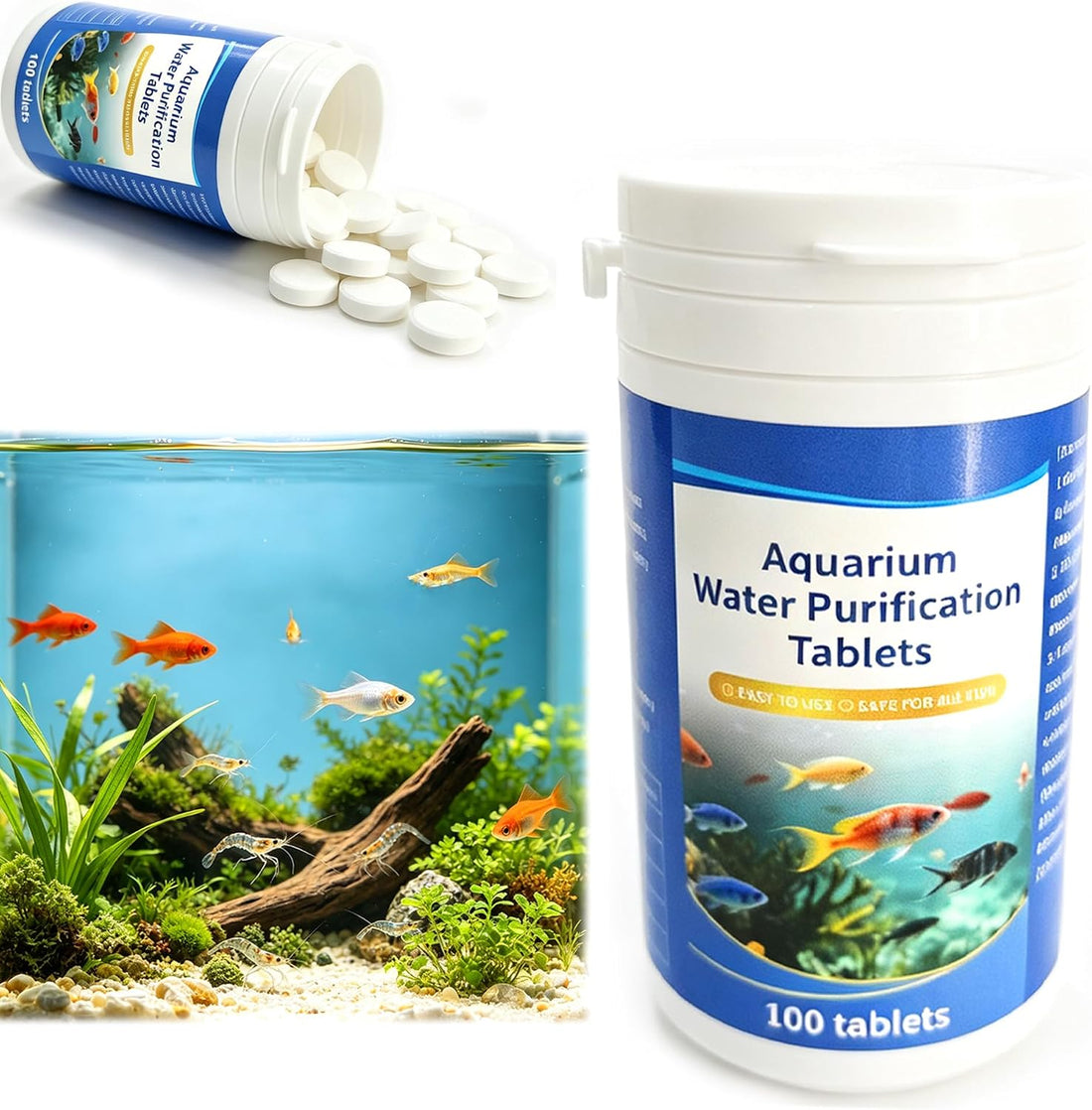 Fish Tank Water Purification Tablets - Clarify Water