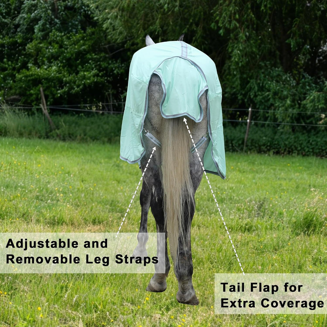Horse Fly Sheet Lining, Mesh Equine Sheets Fly Rug, UV Protection