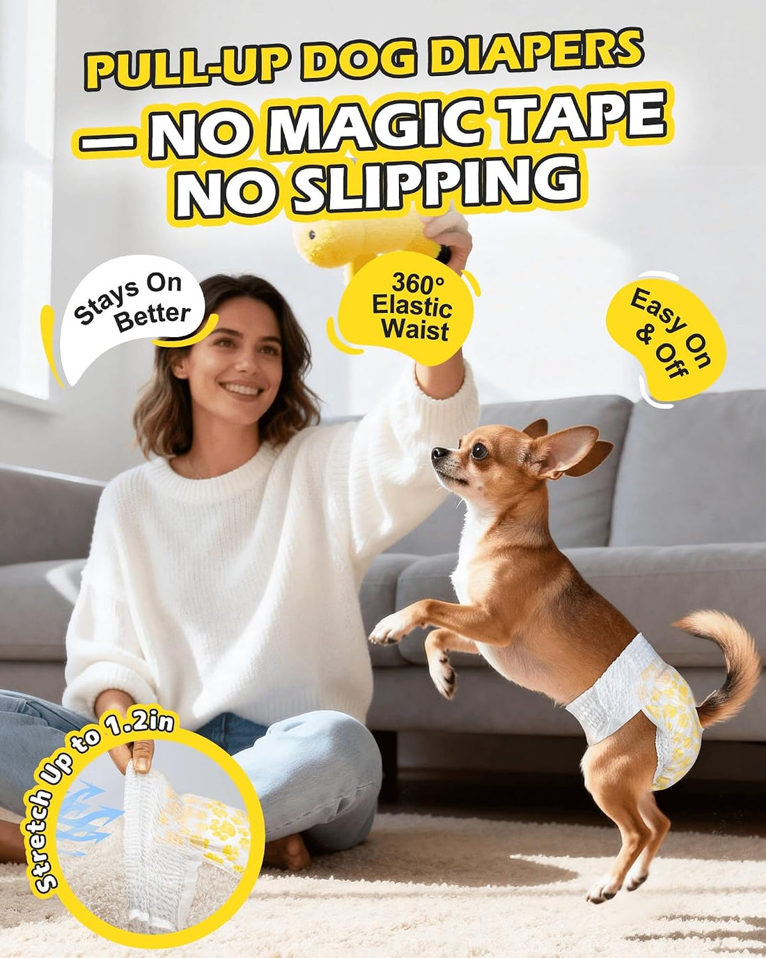 Dono Disposable Pull Up Dog Diapers Female