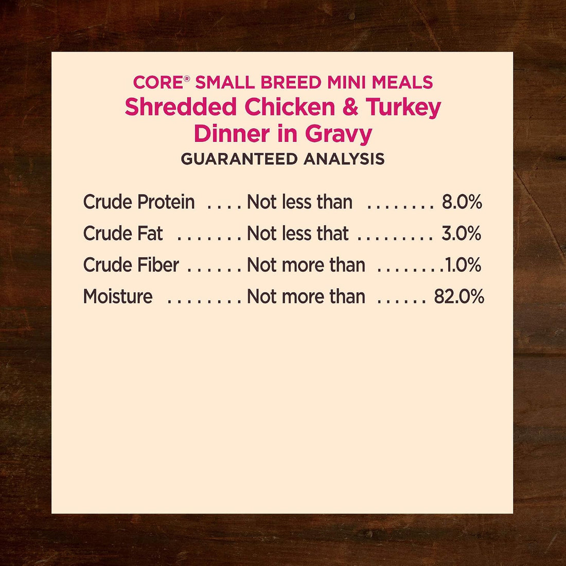 Wellness CORE Small Breed Mini Meals Shredded in Gravy Wet Dog Food