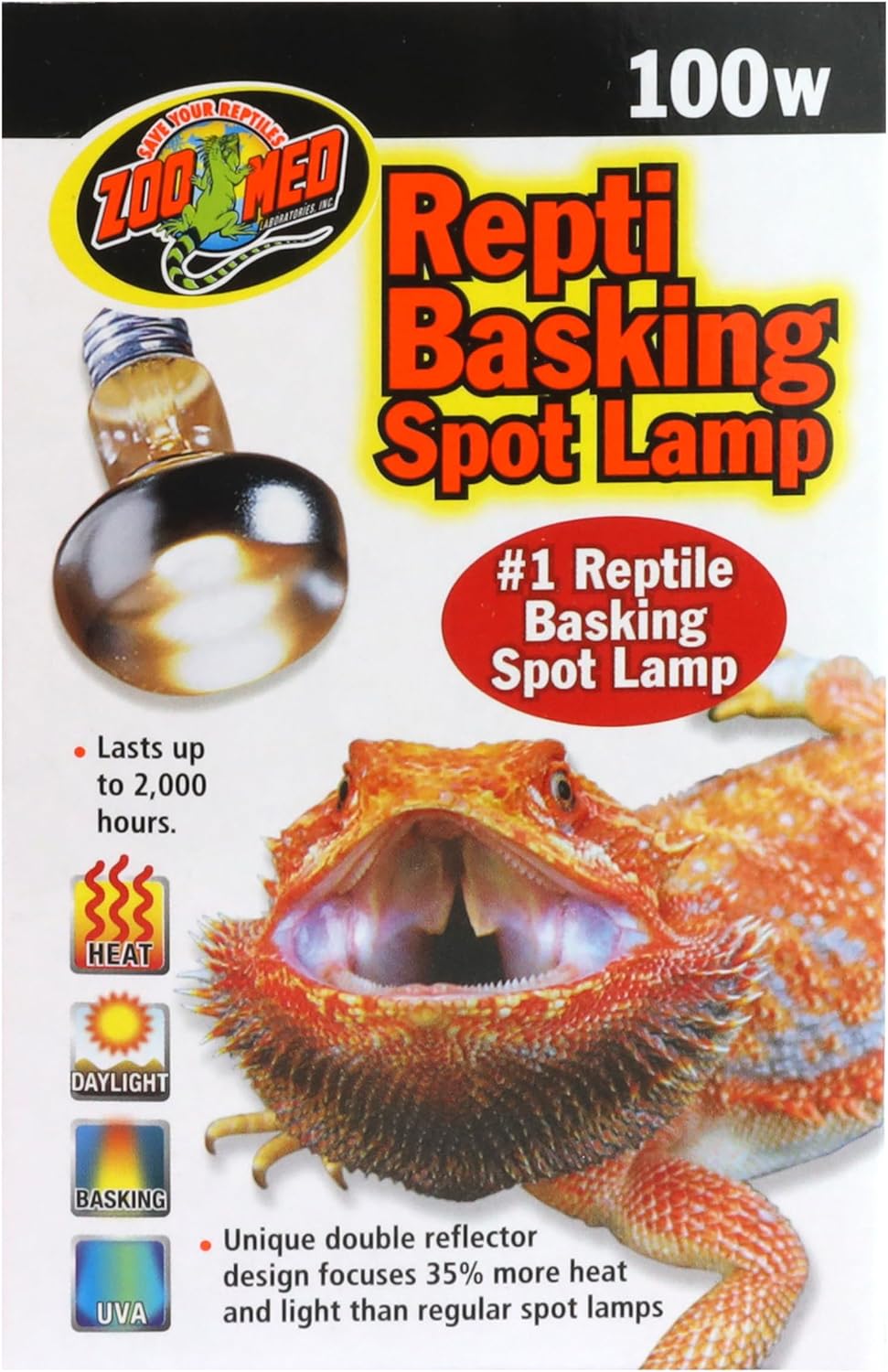 Zoo Med Repti Basking Spot Lamp Replacement Bulb 100 Watts Pack of 3