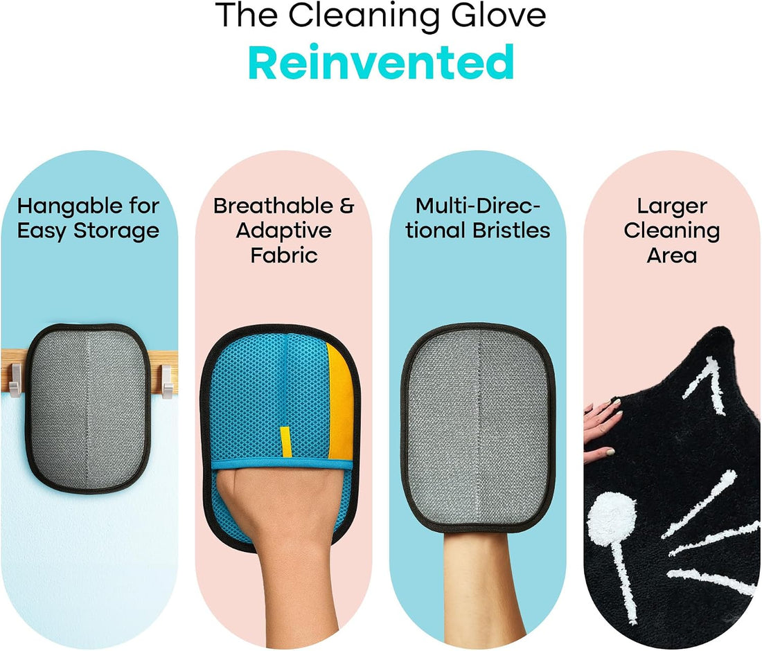 Uproot Clean Reusable Electrostatic Pet Hair Remover Glove for Any