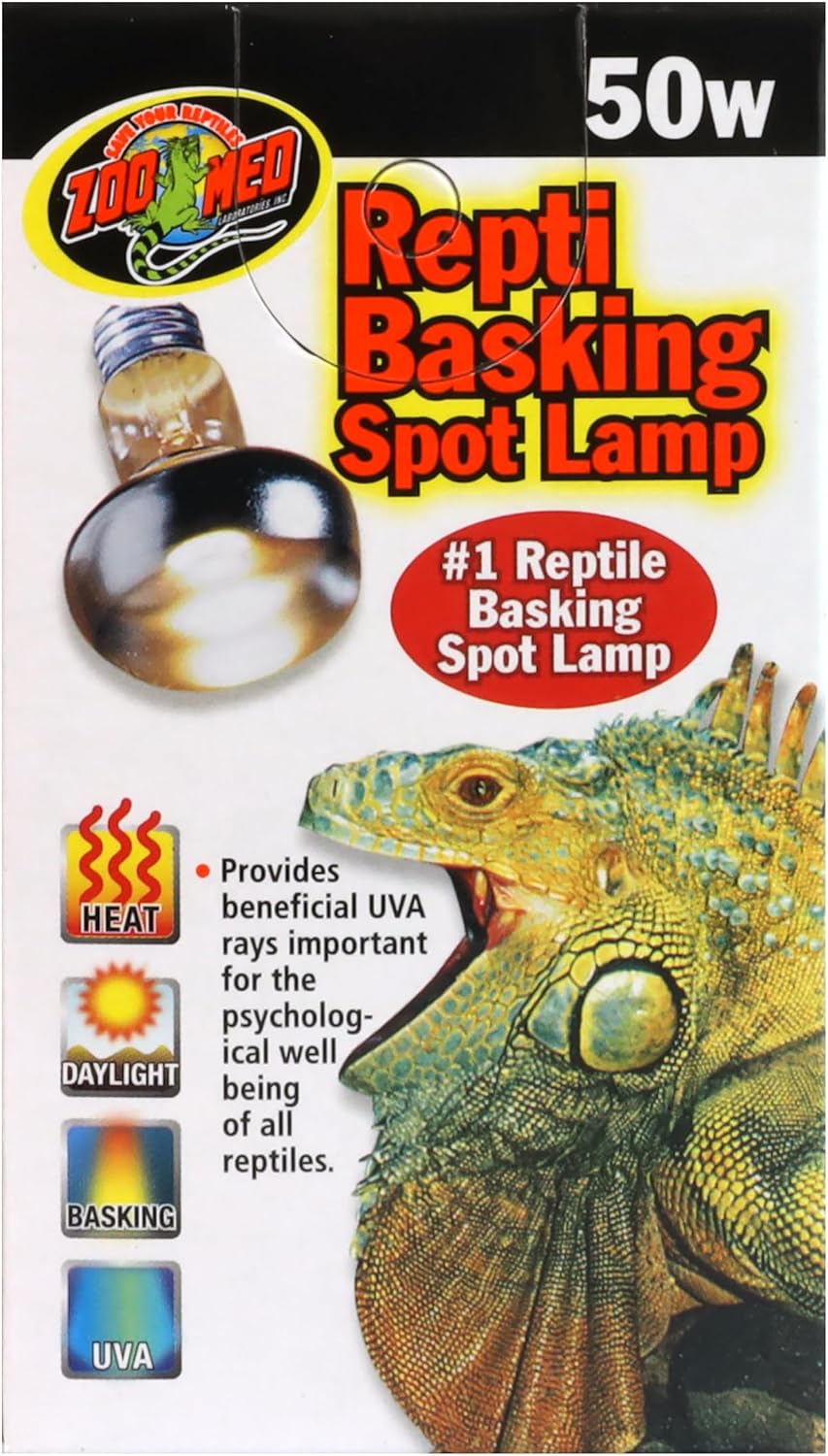 Zoo Med Repti Basking Lamp 50 Watt for Reptiles