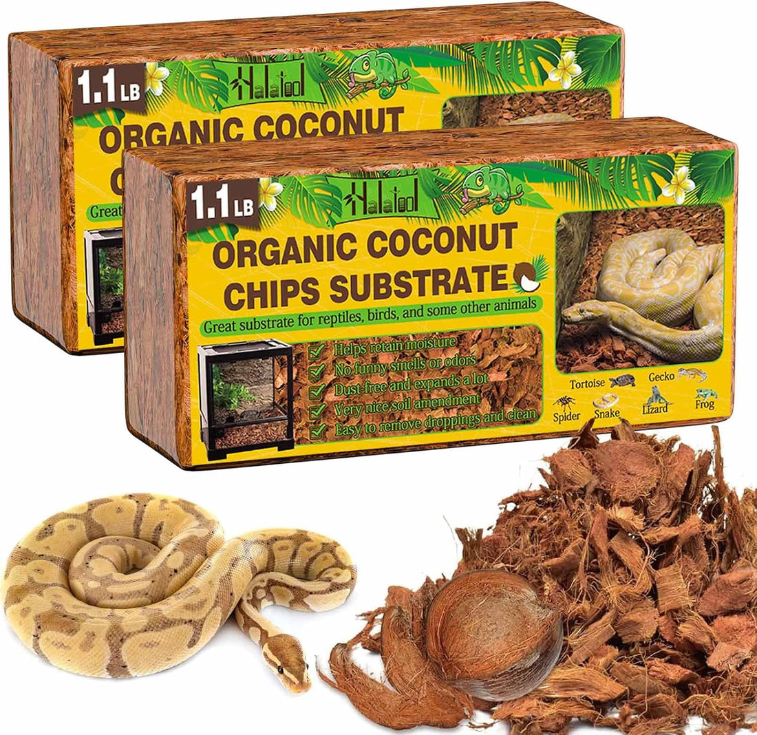 Halatool Organic 10LB Coconut Husk for Reptiles