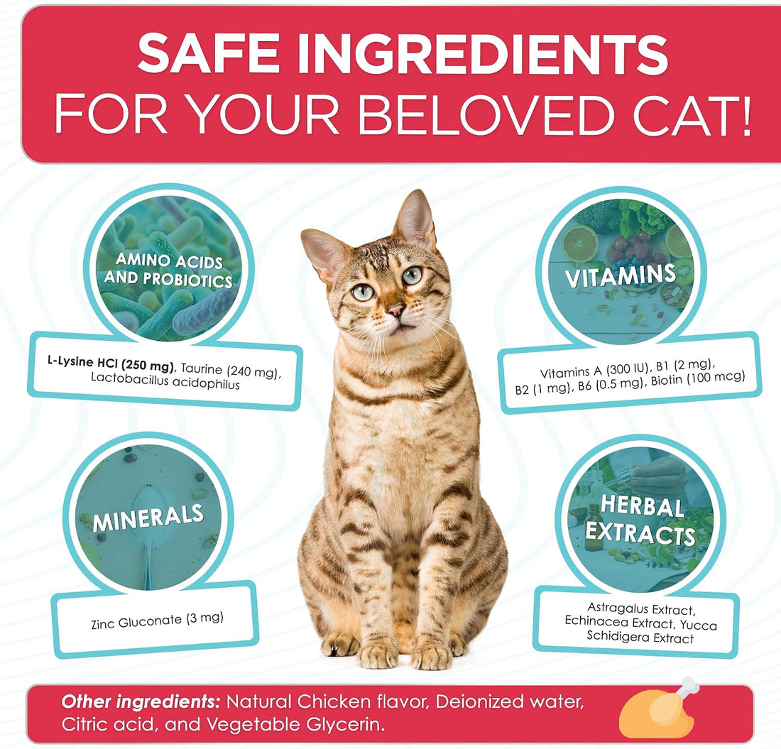 L Lysine for Cats with Taurine & Probiotic
