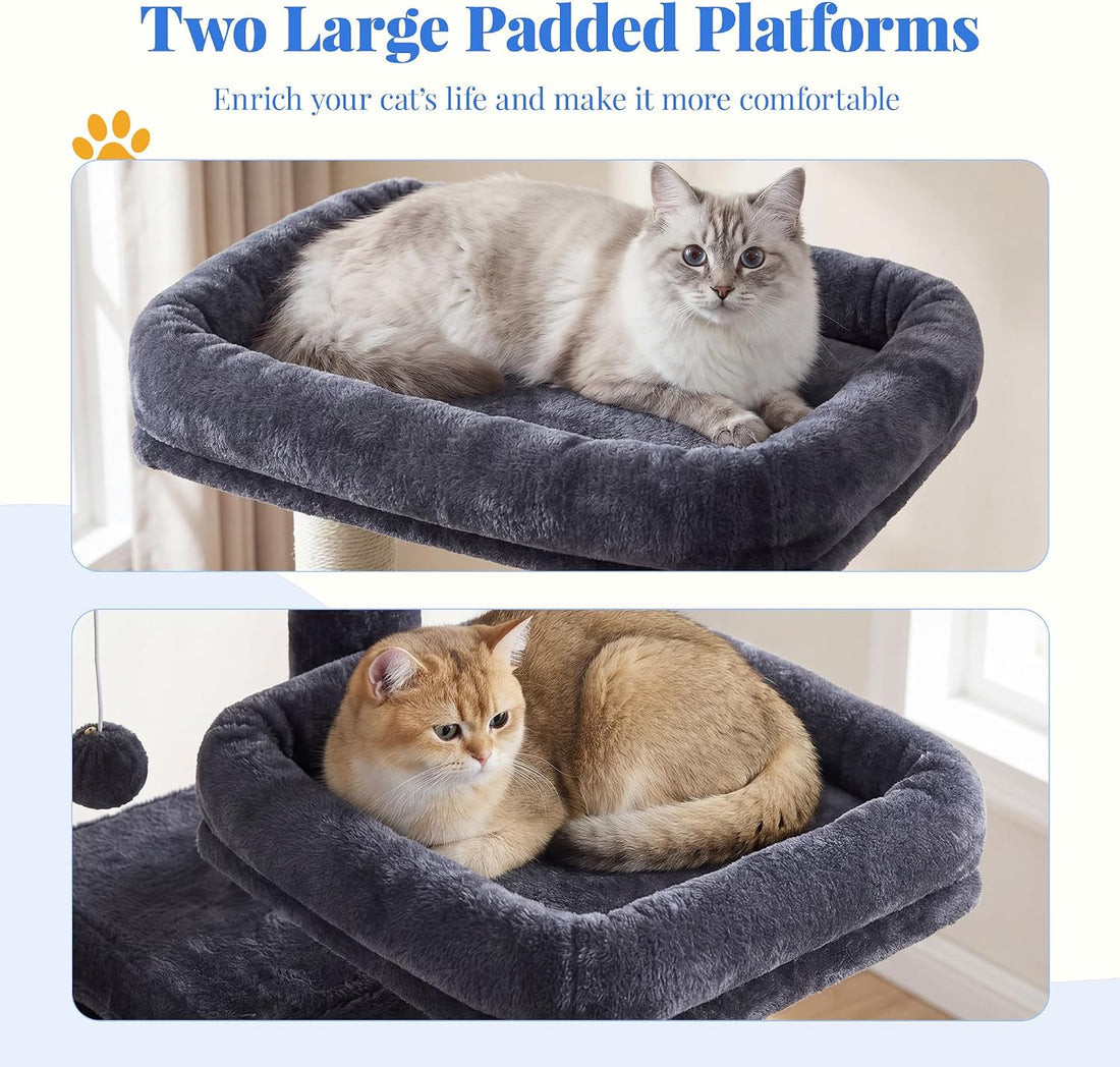 Hey-brother Cat Tree, 74 inches Multi-Level XL Large Cat Tower
