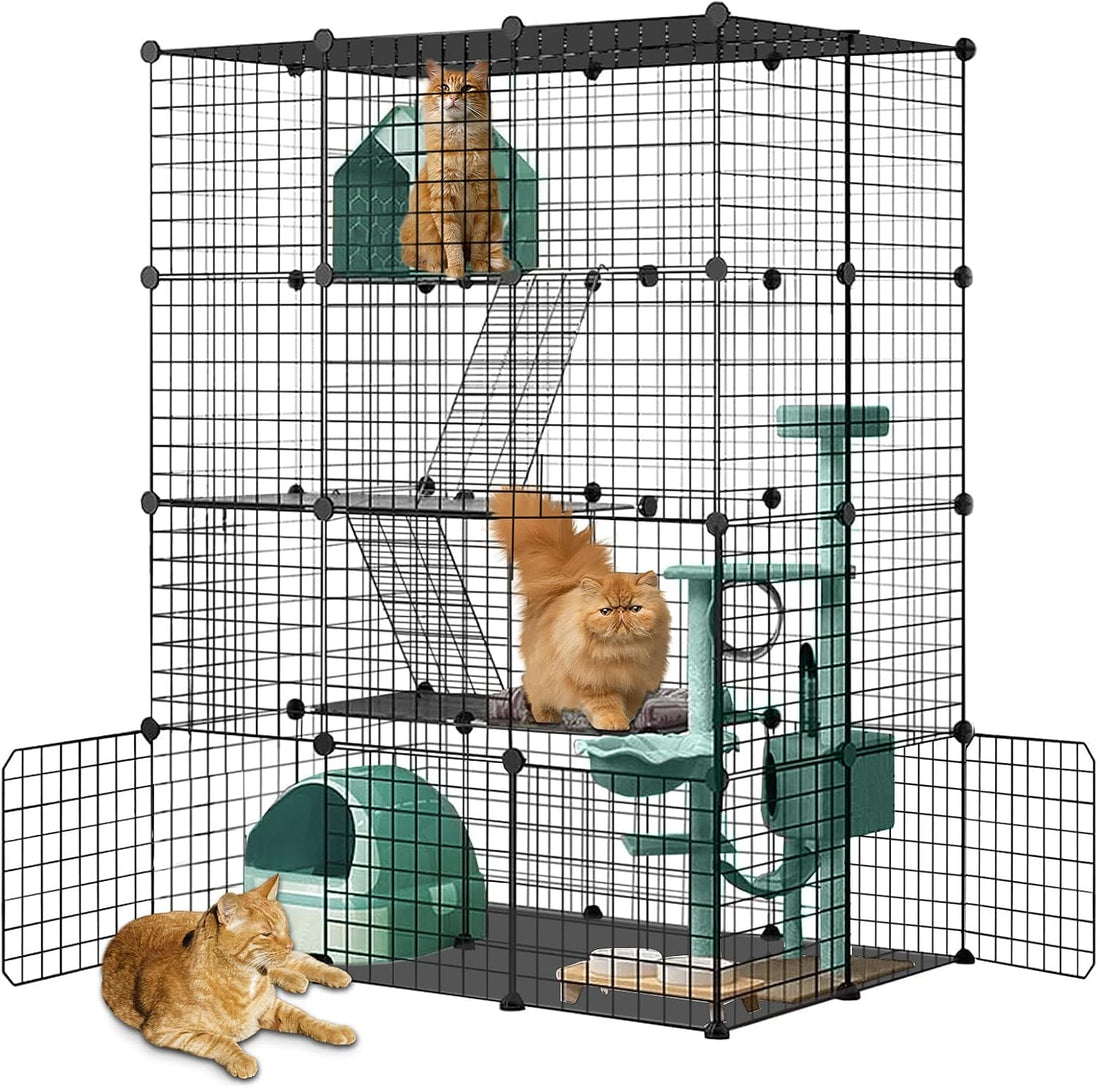 Large Cat Cage Enclosure Indoor DIY Cat Playpen Pet Home Small Animal