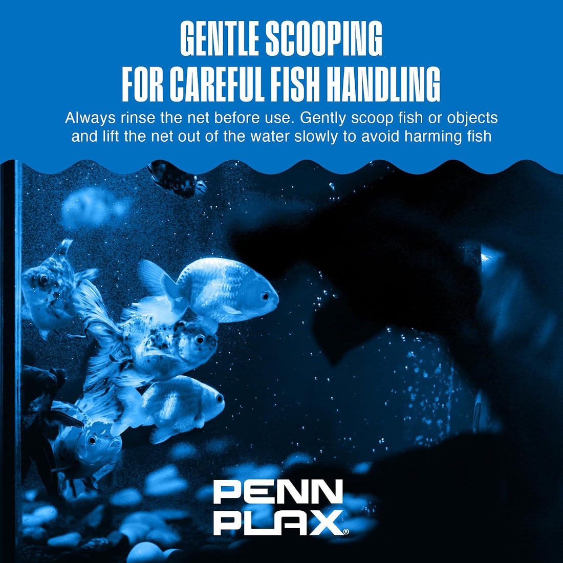 Penn-Plax Quick-Net Aquarium Fish Net - 4 x 3 in Fine Mesh