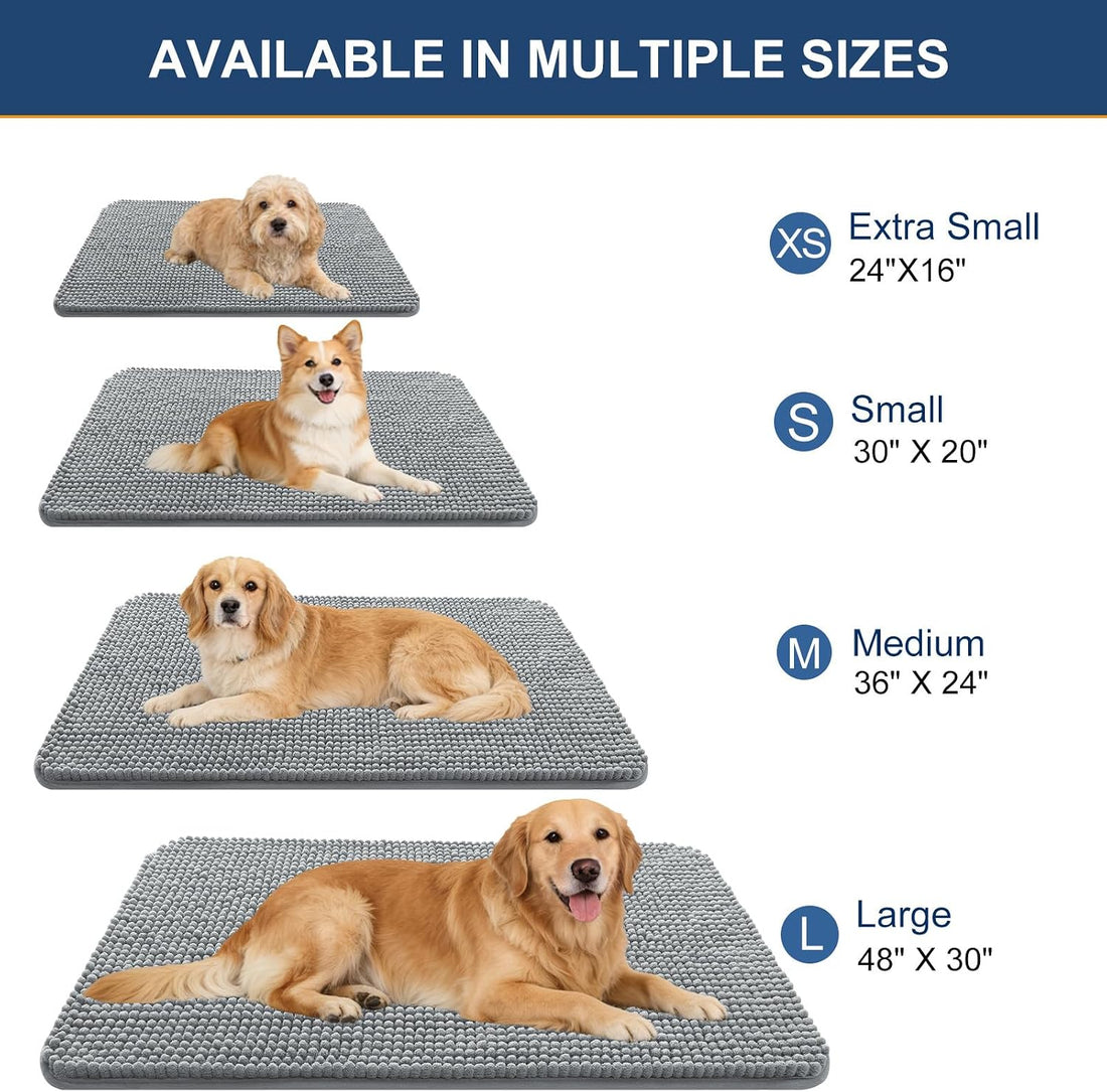 OLANLY Dog Door Mat for Muddy Paws 30x20