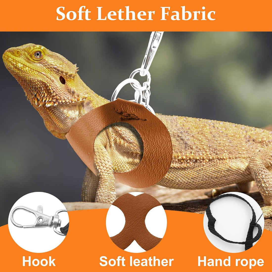 Bearded Dragon Harness and Leash Set