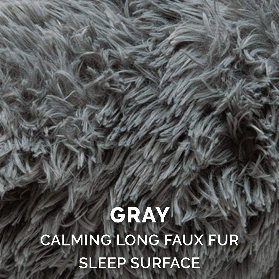 Furhaven Replacement Donut Dog Bed Cover Plush Long Faux Fur Calming