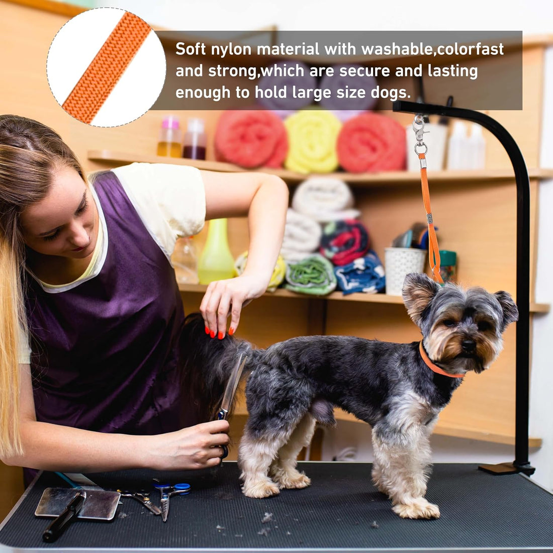 Pet Dog Grooming Loop Adjustable Grooming Noose Sling for Grooming