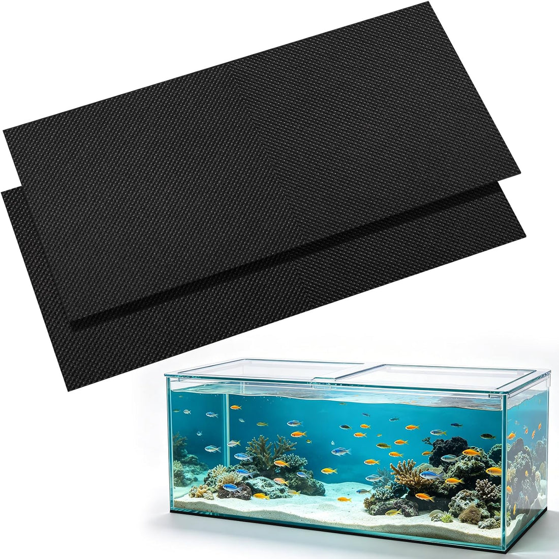 2PCS 24x48in Aquarium Leveling Mat Waterproof Neoprene Fish Tank Mat