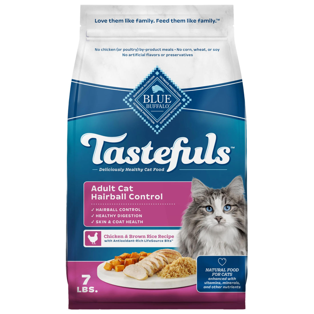 Blue Buffalo Tastefuls Natural Dry Food for Adult Cats
