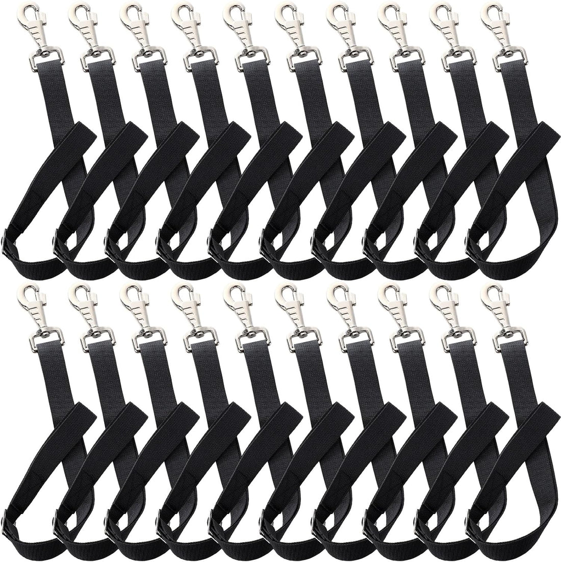 10 Pcs Horse Bucket Strap Hangers, Adjustable 20 to 31 in