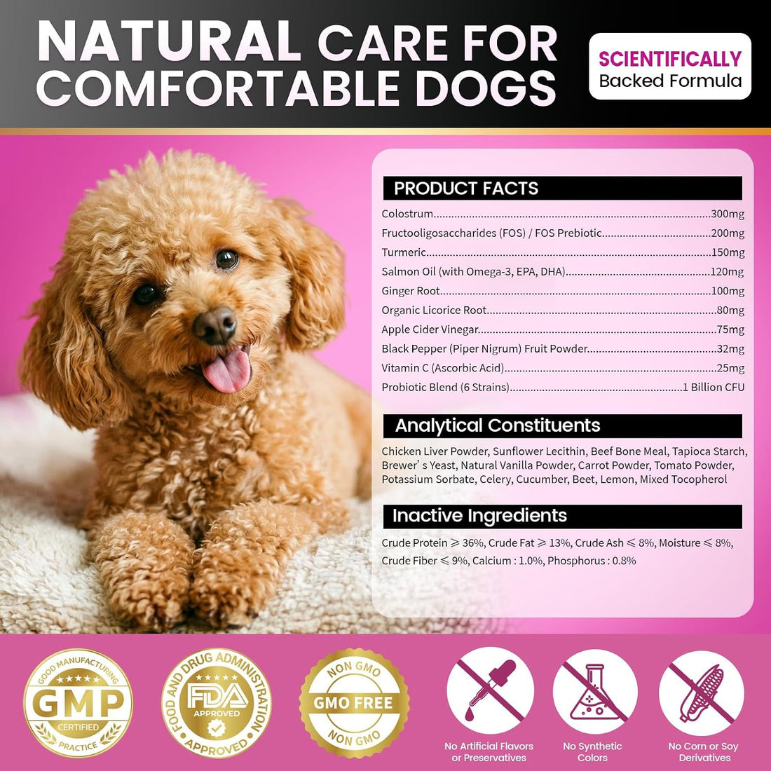 Dog Allergy Chews, Dog Allergy Relief for Itching Skin, Paw Licking