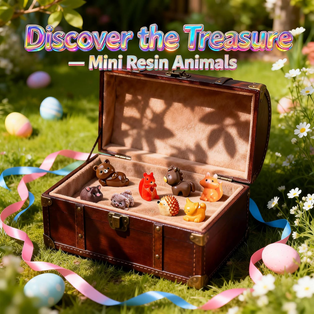 Zerobe Mini Resin Animals: 40 Styles Tiny Collectible Figurine Bulk