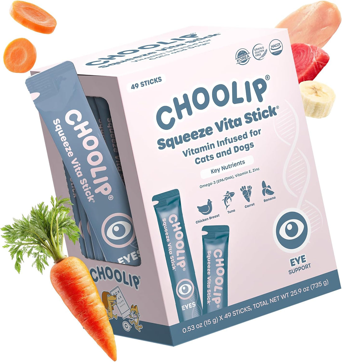 Choolip Squeeze Vita Stick Lickable Cat and Dog Treats