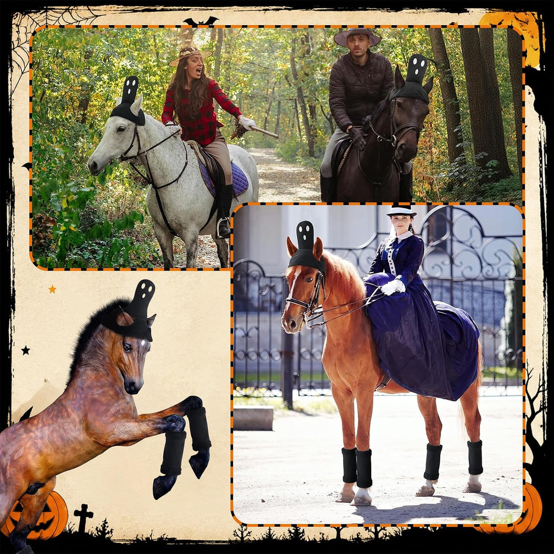 Dansydaisy 5 Pack Horse Halloween Ghost Costume Accessory Set