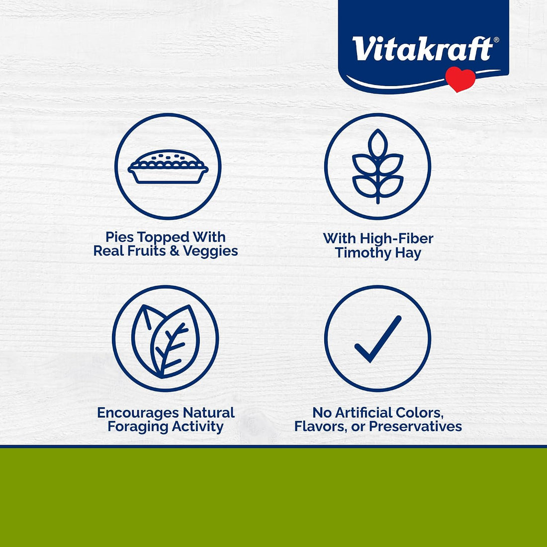 Vitakraft Veggie & Fruity Pie Treat for Pet Rabbits, Guinea Pigs