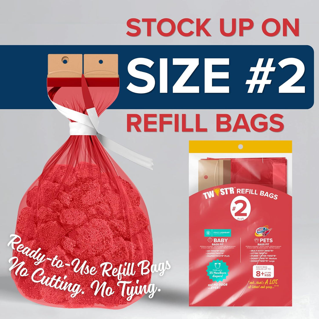 Red Rocket Purrr Litter Twist’R Cat Litter Disposal System Litter