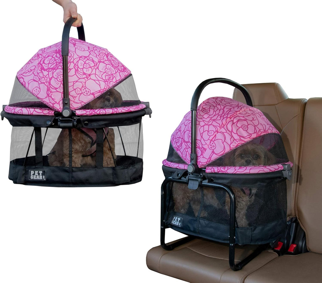 Pet Gear No-Zip View 360 Pet Carrier & Car Seat, 20"