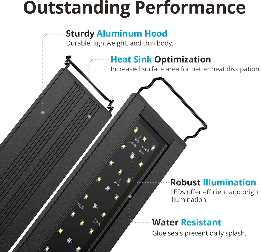 NICREW C10 Plant Aquarium Light, 18-24 in, 13W