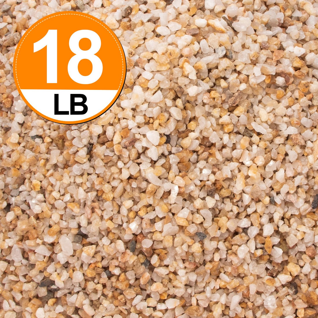 18 Pounds Natural Decorative Sand,Coarse Sand Stone,Coarse Silica