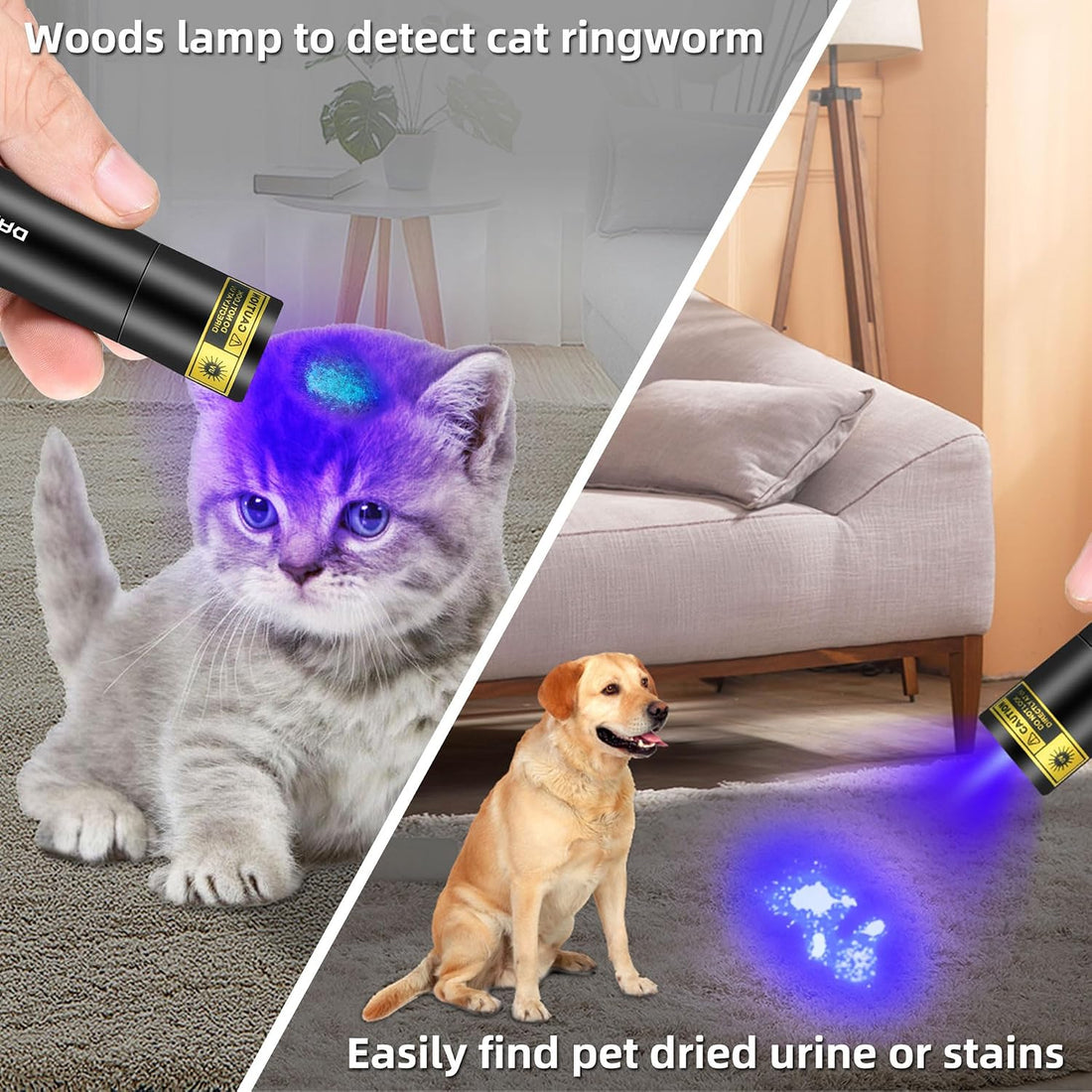 DARKBEAM UV Flashlight 365nm Filtered Black Light Woods lamp Small