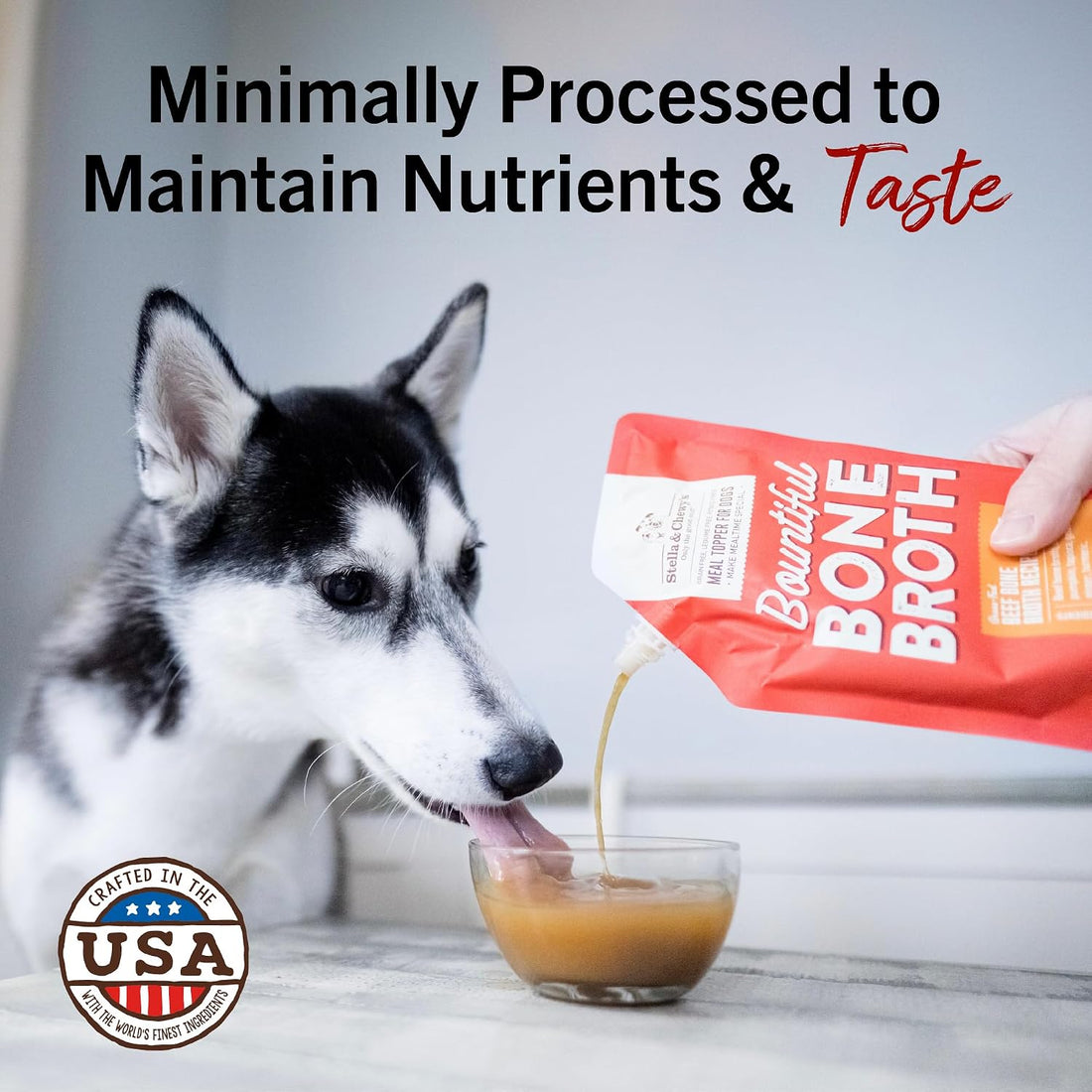 Stella & Chewy's Human-Grade Grass-Fed Beef Bone Broth for Dogs