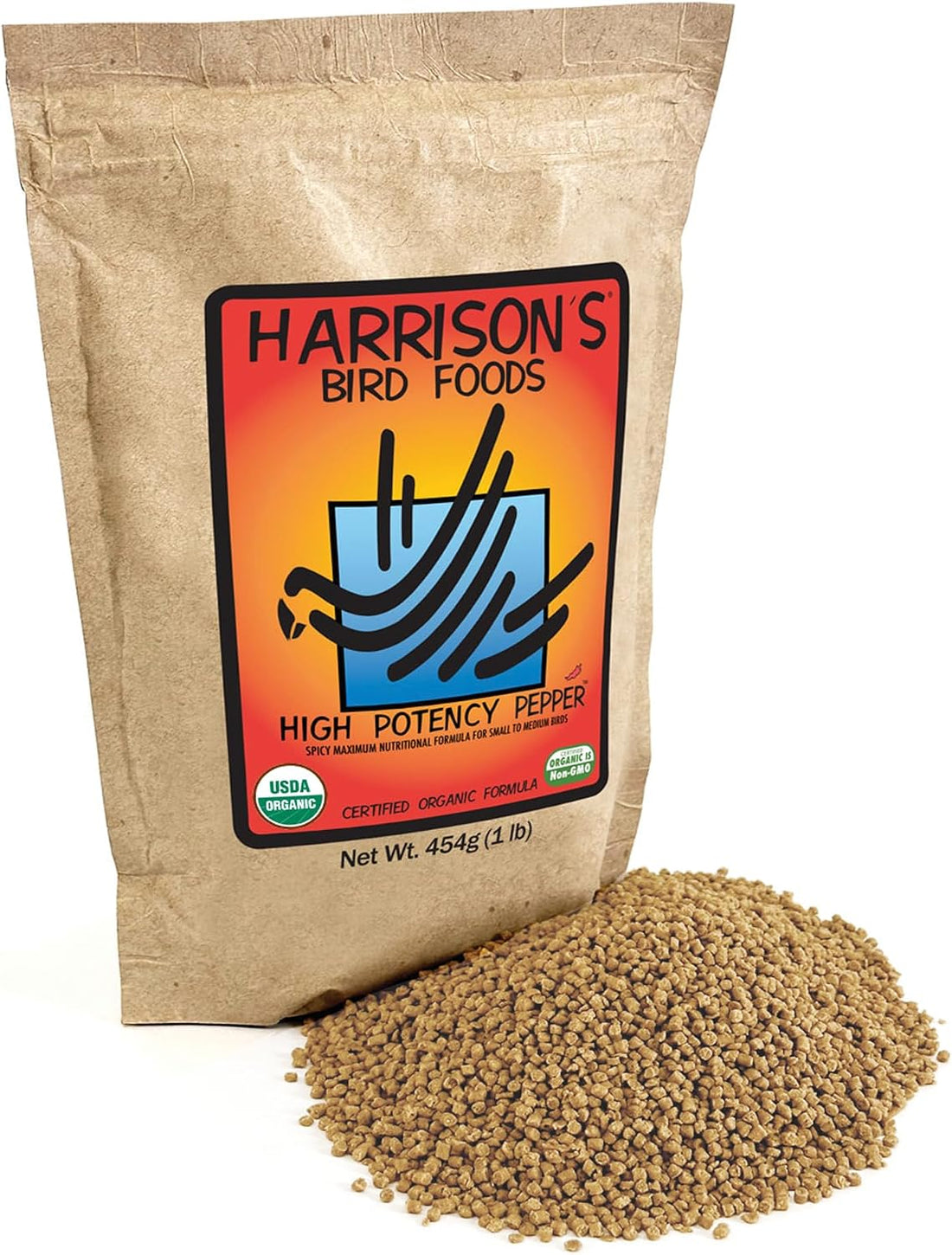 Harrison's Bird Foods High Potency, Certified Organic Diet 1lb