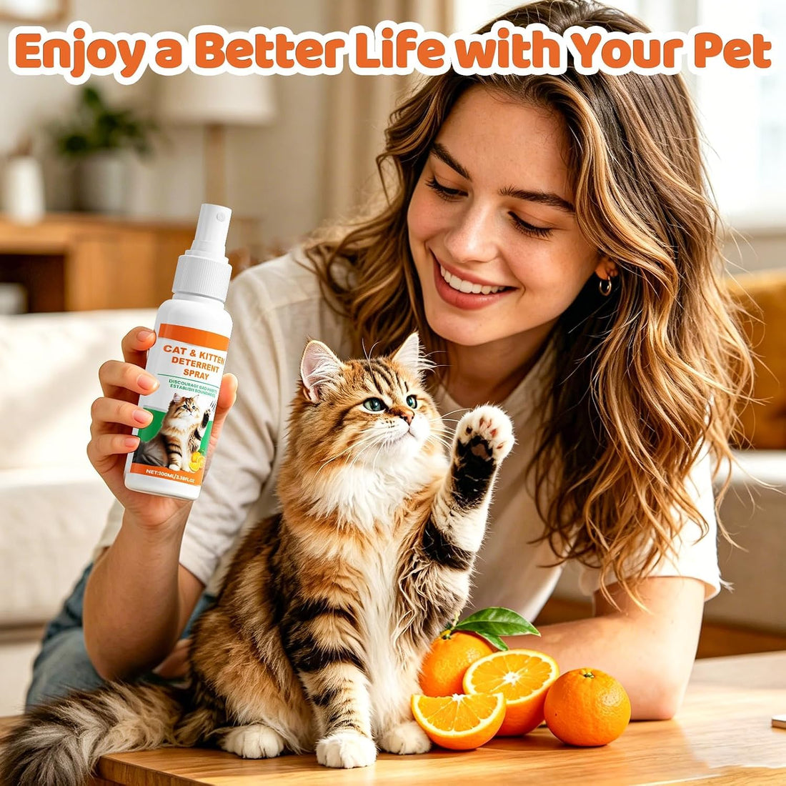 Cat Spray Deterrent, Cat Deterrent Spray for Furniture Protection