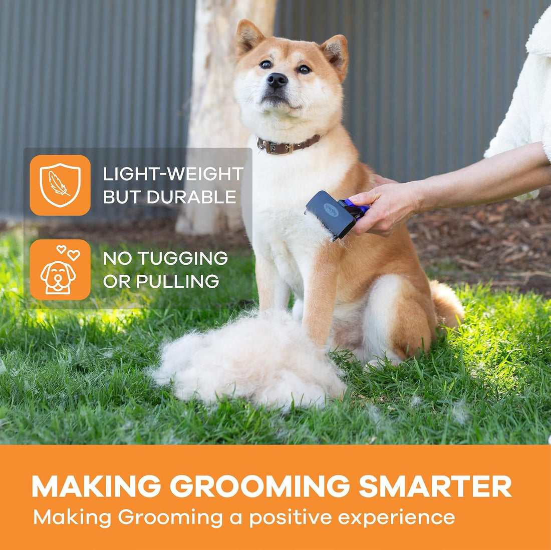 Refuresh Deshedding Dog Brush for Short/Medium Hair