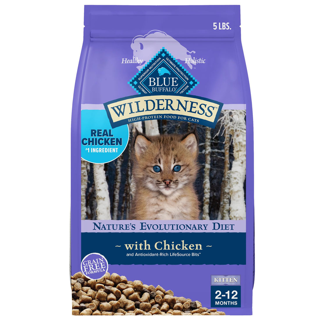 Blue Buffalo Wilderness Natural Kitten Dry Cat Food