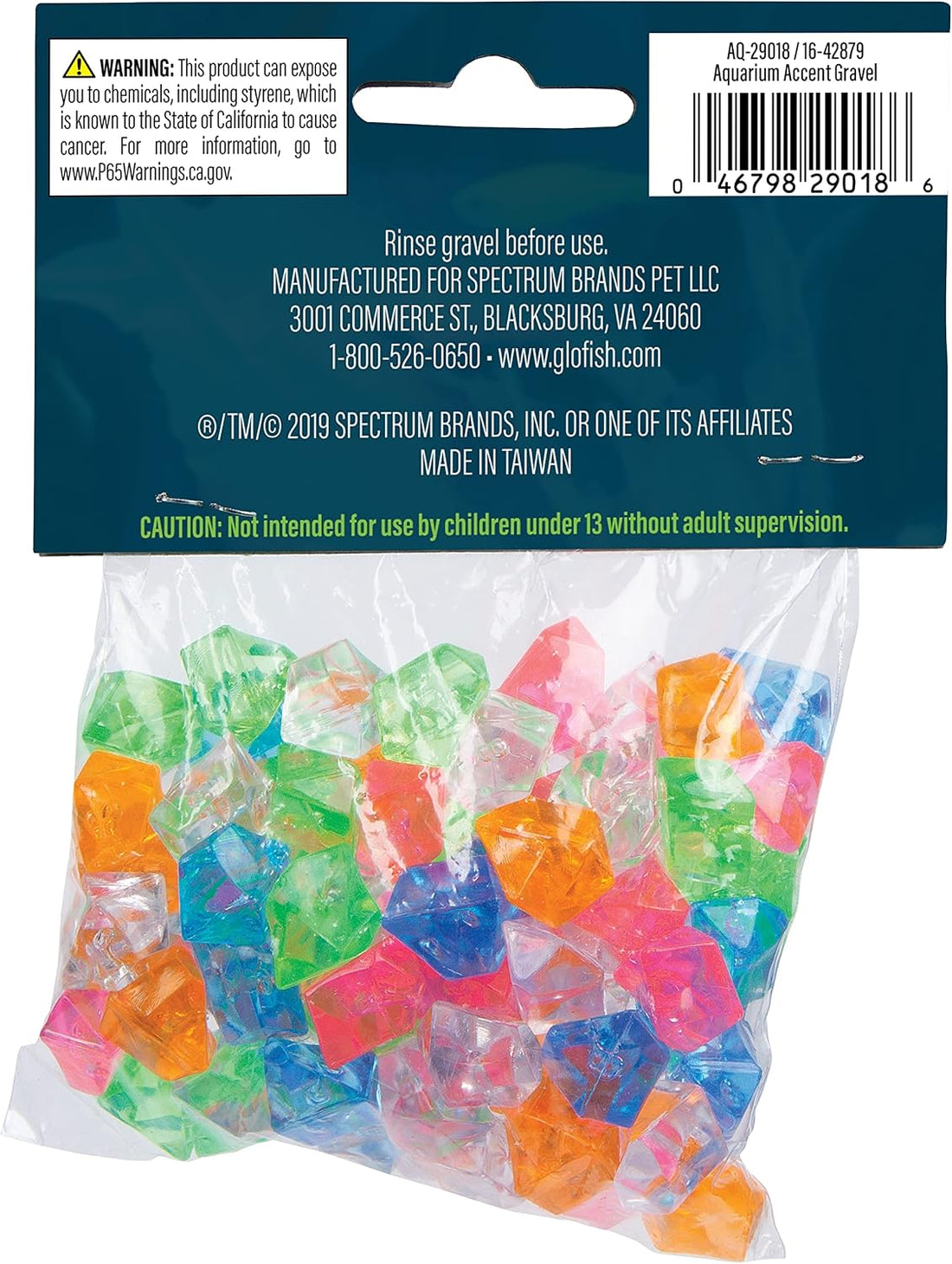 GloFish Accent Gravel for Aquariums, 2.8 Oz