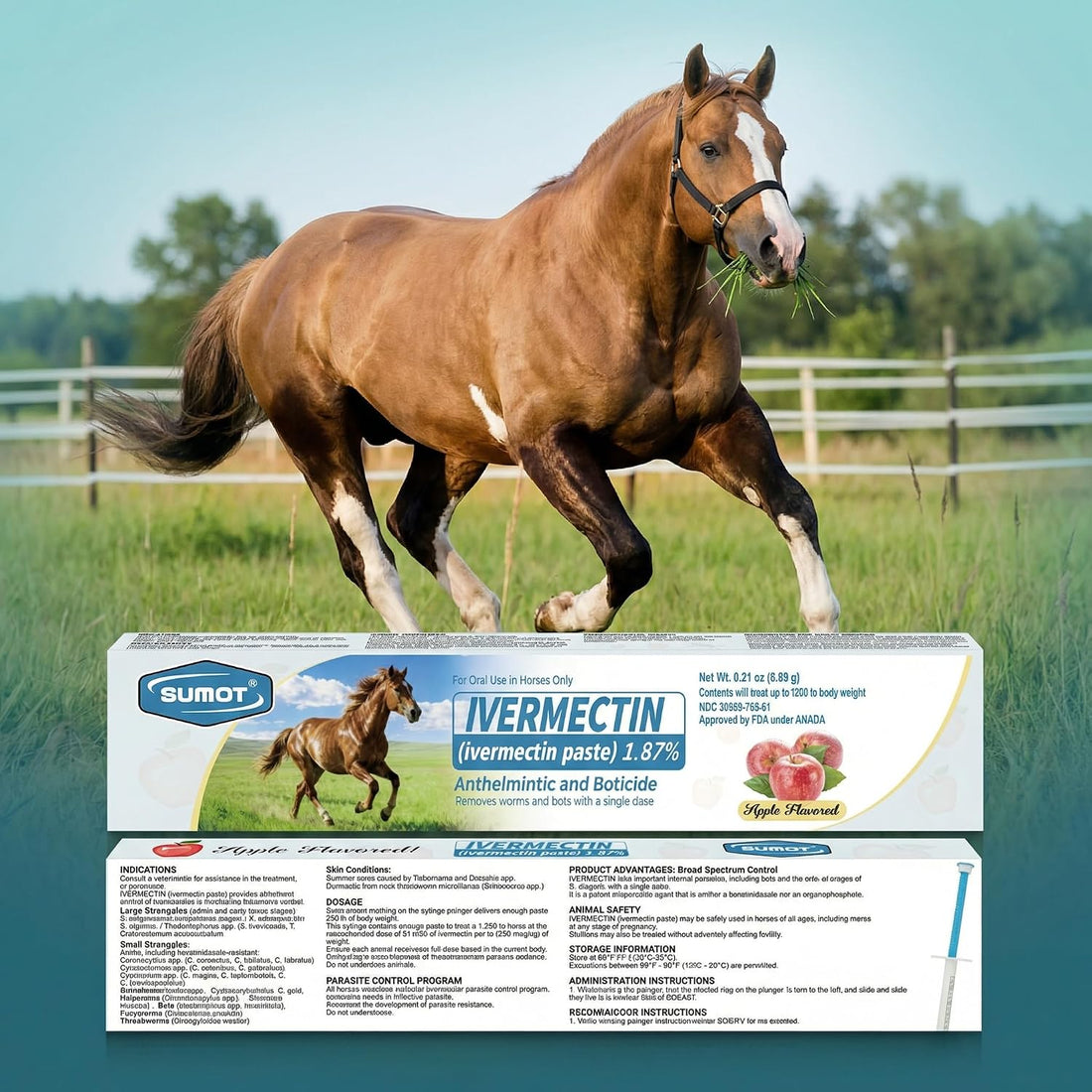 6-Pack Ivermectin Horse Paste 1.87%
