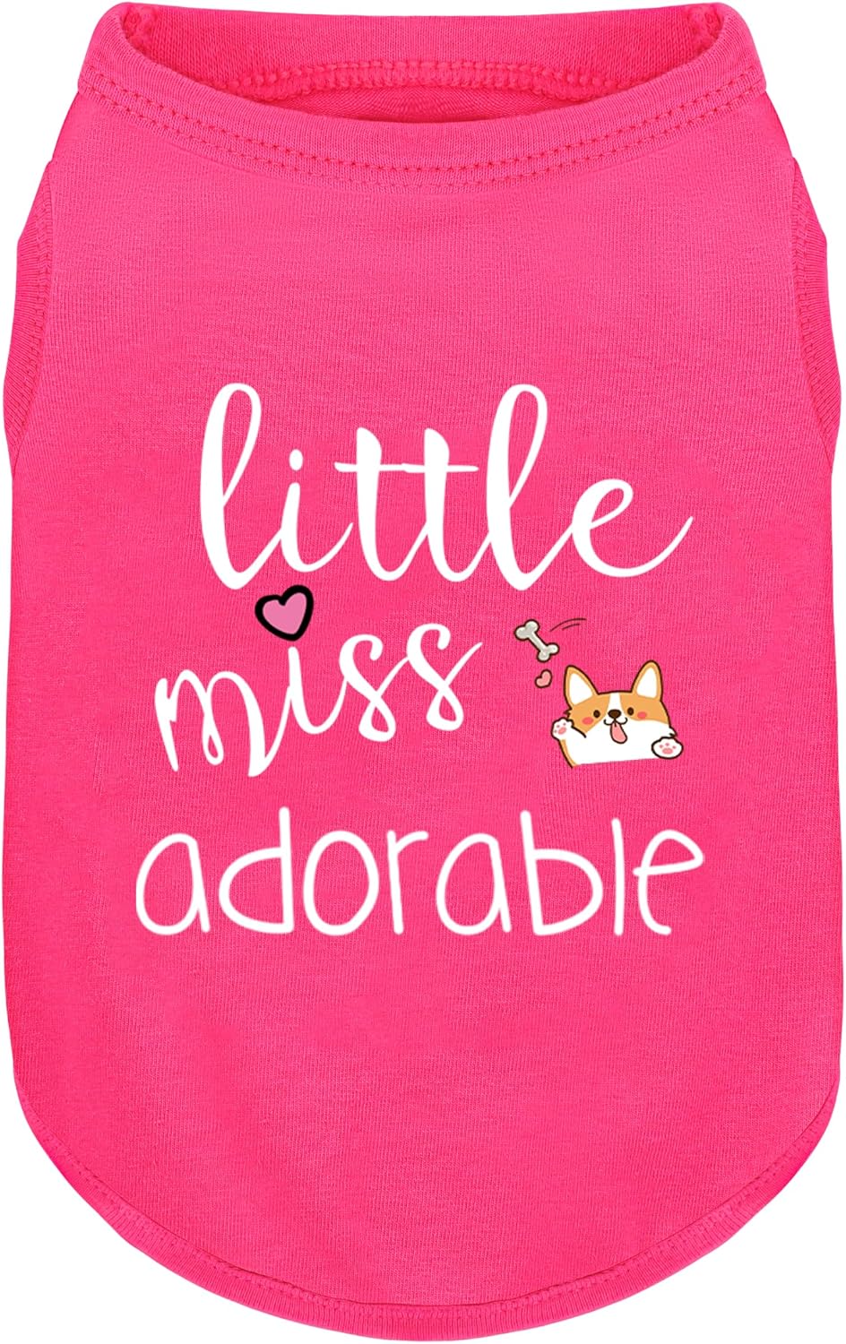 Pink Cotton Dog Shirt with 'Little Miss Princess' Print