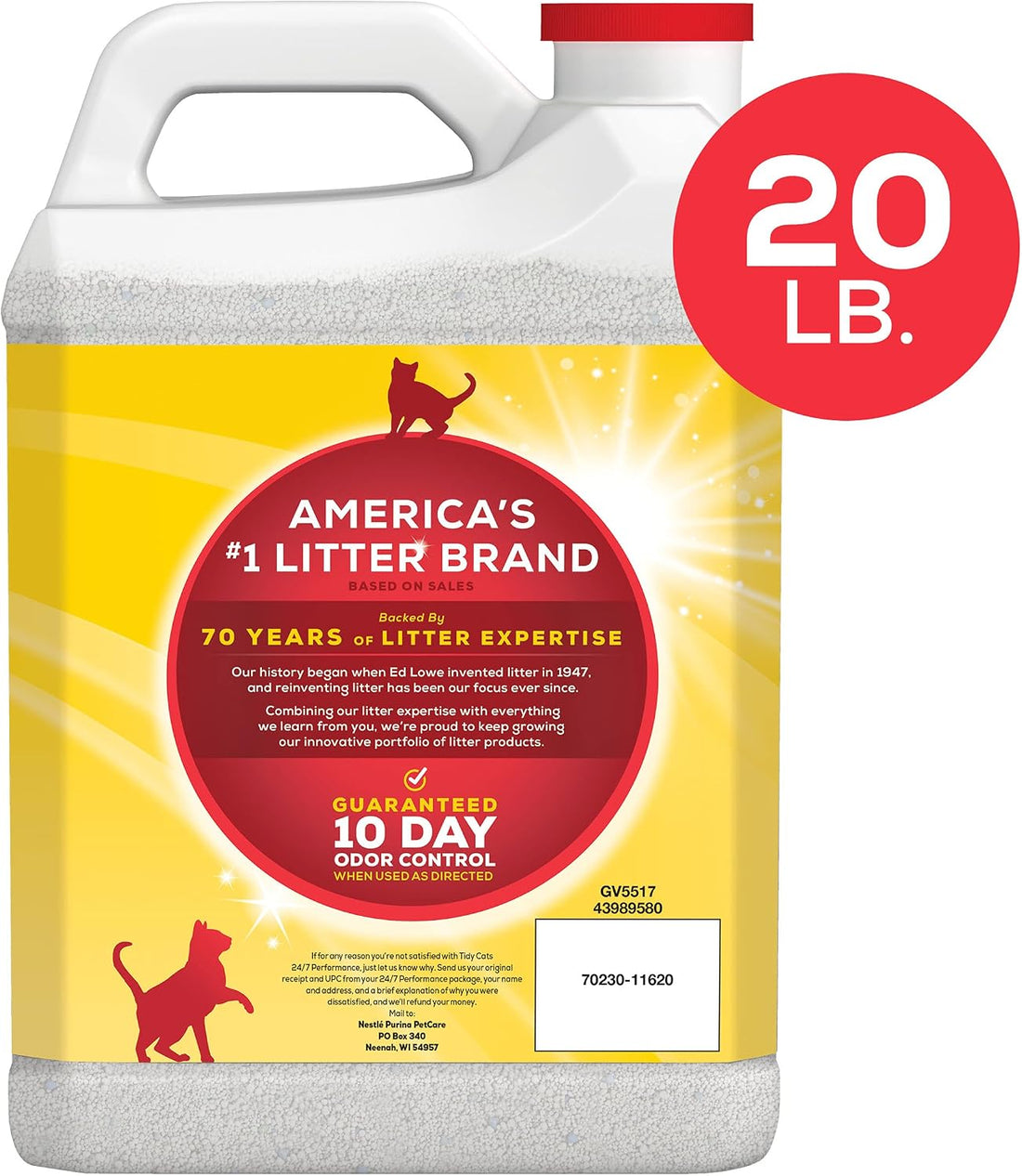 Tidy Cats Scoop Cat Litter Box, For Multiple Cats, 20 Lbs