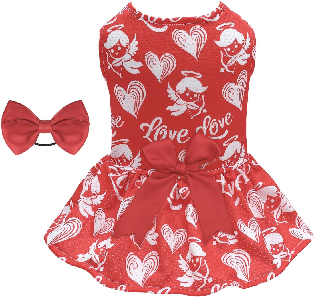 CuteBone Dog Mesh Dress Puppy Sundress Pet Outfit Summer Fashion