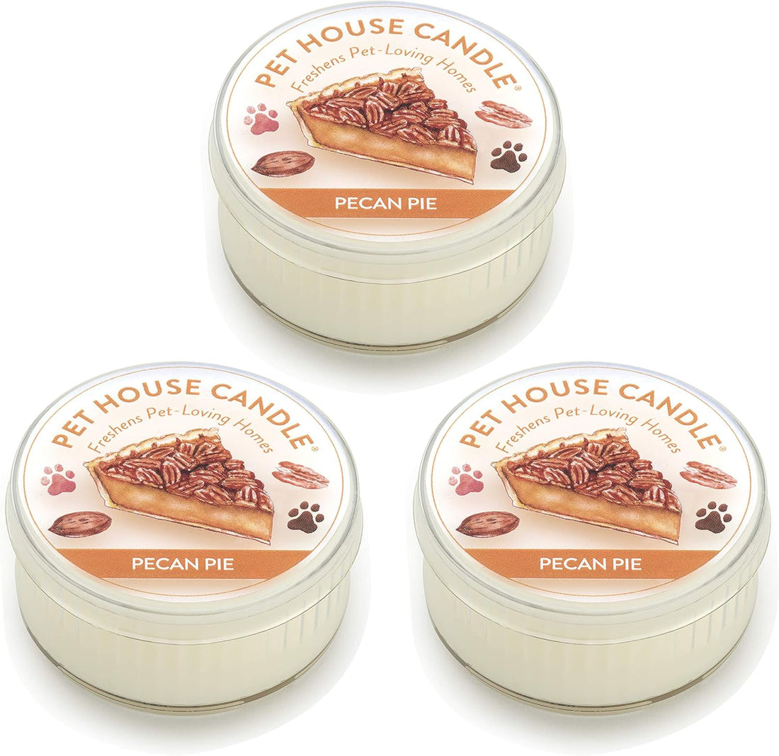Evergreen Forest Mini Candles Plant-Based Wax, 3 Pack Pet House