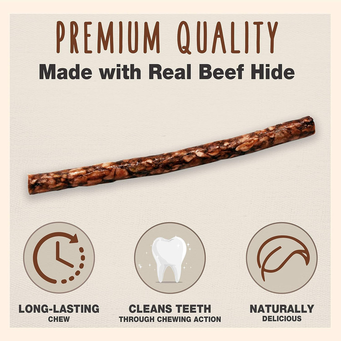 Cadet Premium Grade Beef Hide for Dogs